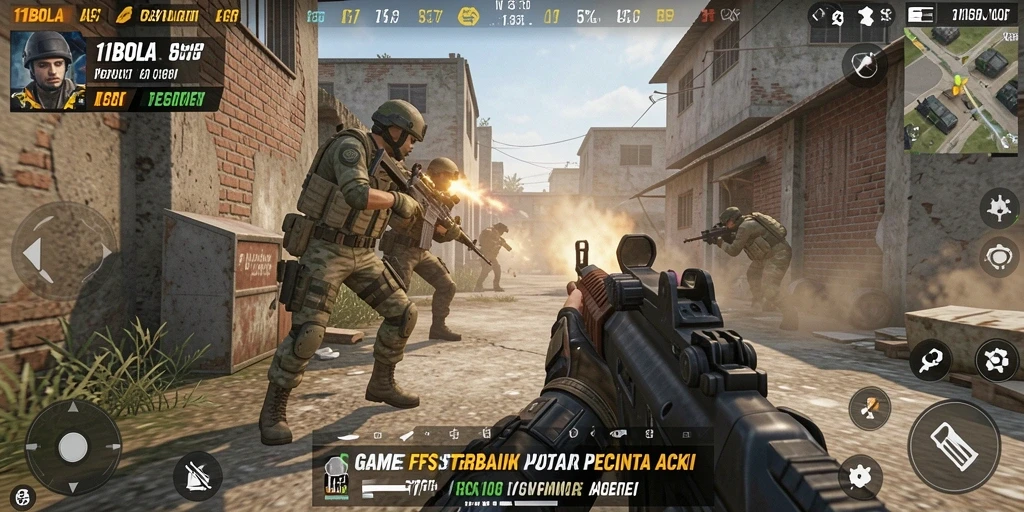 Gameplay seru dengan aksi tembak-menembak intens.