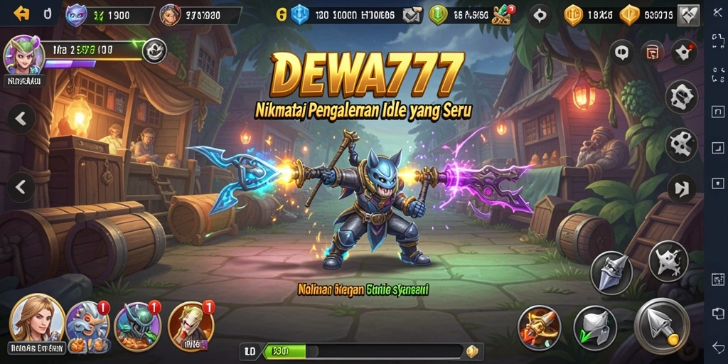 Screenshot gameplay <strong>DEWA777</strong> menunjukkan aksi seru dalam membangun kerajaan.