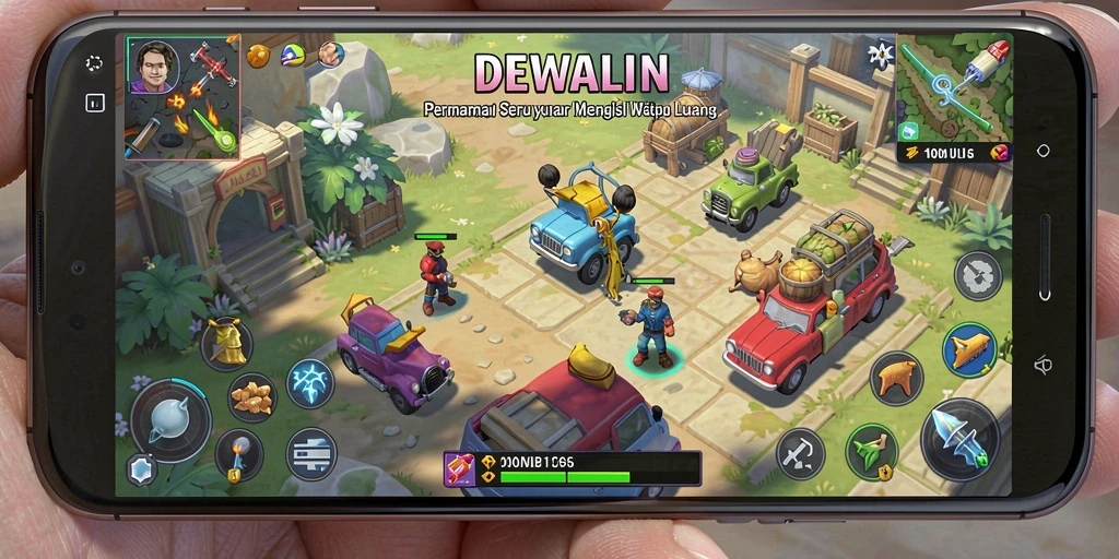 Tampilan gameplay seru dari DEWALIN yang menantang.