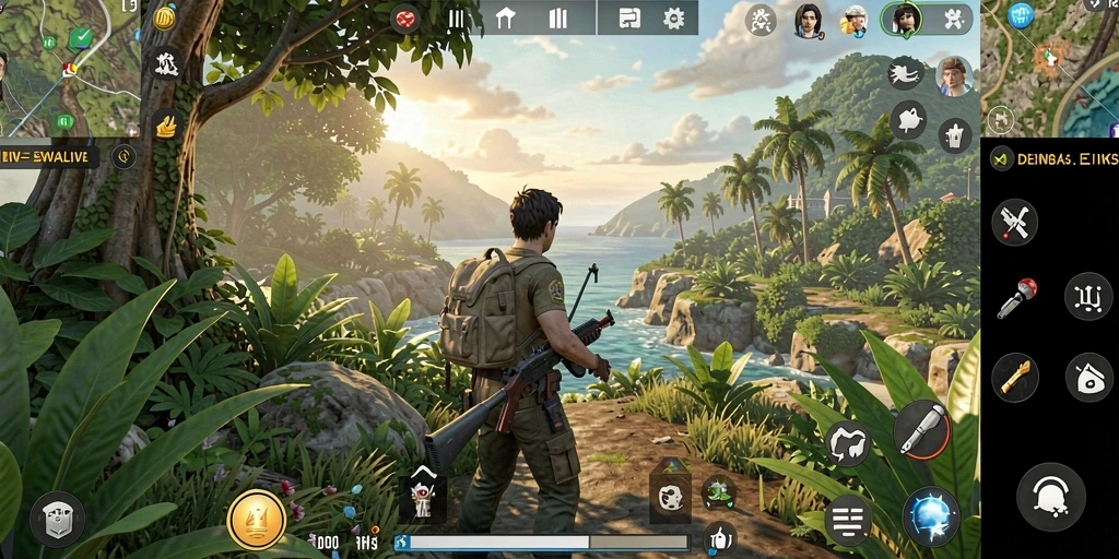 Tampilan gameplay DEWALIVE yang memukau dalam dunia Open World.