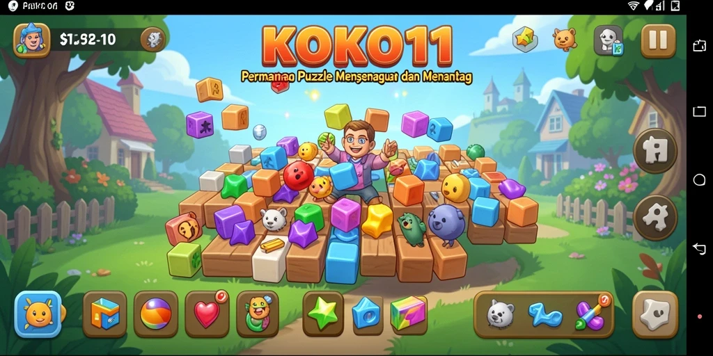 Tampilan gameplay KOKO11 yang mengasyikkan dan penuh warna.