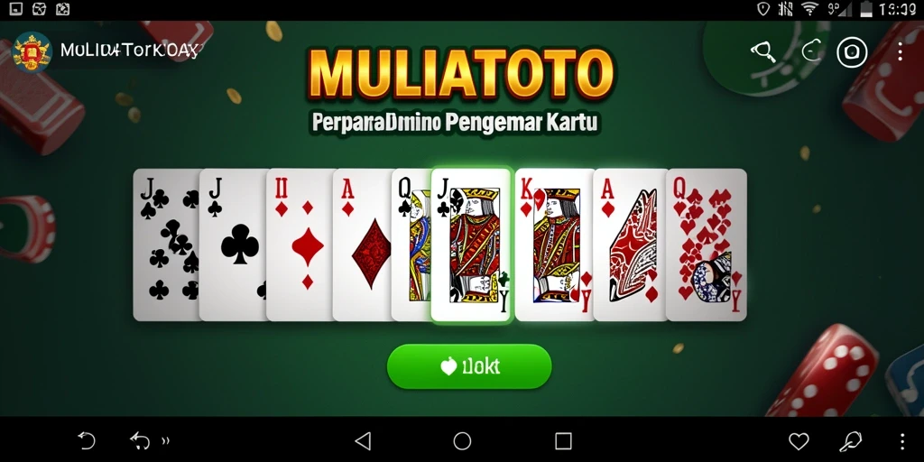 Tampilan menarik dari gameplay Domino yang asyik
