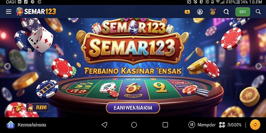 Screenshot utama SEMAR123 menampilkan gameplay Kasino yang menarik dan interaktif.