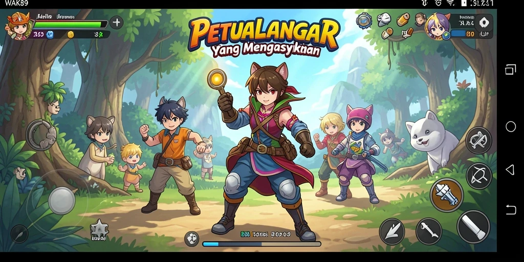 Tangkapan layar menampilkan karakter Anime dalam pertempuran yang mendebarkan.